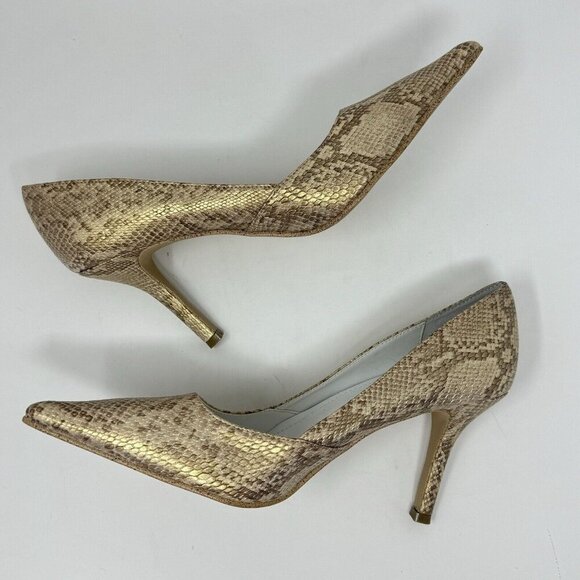 Rampage MARIA Women 8 Snake Skin Heels Pointed Toe Stiletto Metallic‎ Lot of 2 - Picture 6 of 16